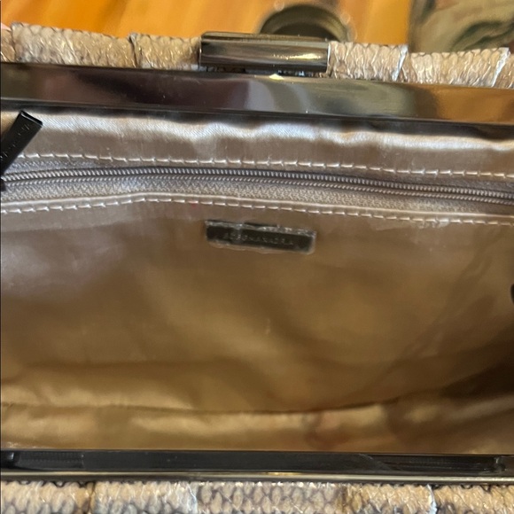 BCBGMaxAzria Shimmering Beige Shoulder Bag - Picture 7 of 8